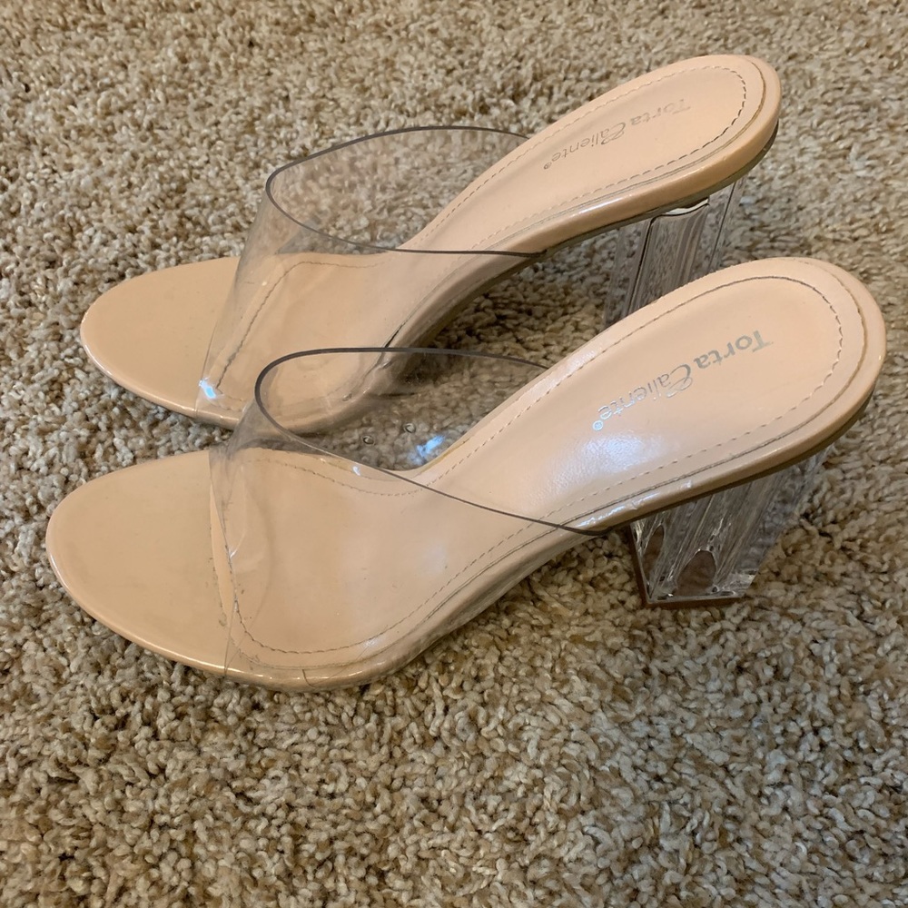Clear heels size 9M